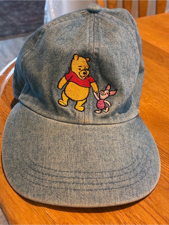 Disney Accessories - Disney Light Blue Denim Cap with Winnie the Pooh and piglet Patch